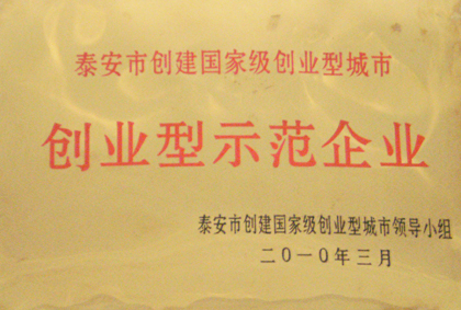 创业型示范企业
